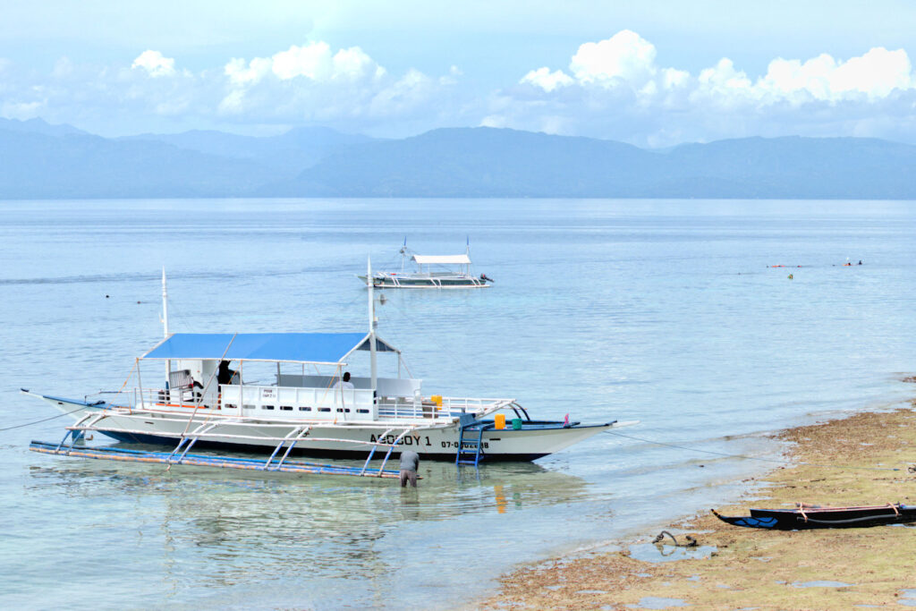 Moalboal lies south of Cebu city and is famous for its beaches, like this one at Panagsama.